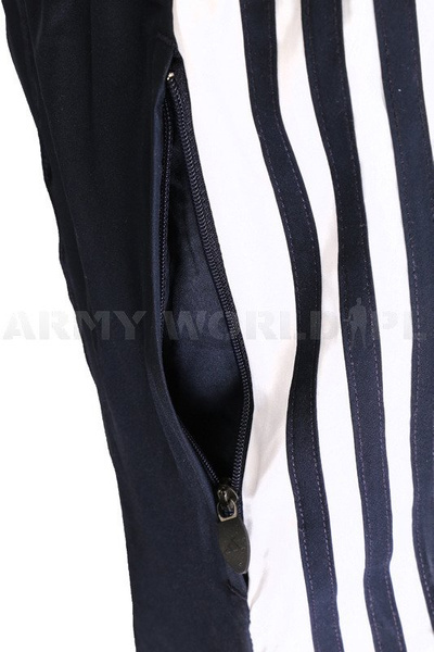 Spodnie Dresowe Treningowe Wojskowe Adidas Navy Oryginał Demobil BDB