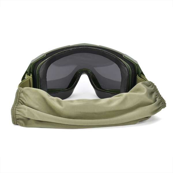 Gogle Taktyczne ANTIFOG UV + 3 Szybki JB Tacticals Zielone (JB-GLS-0002)