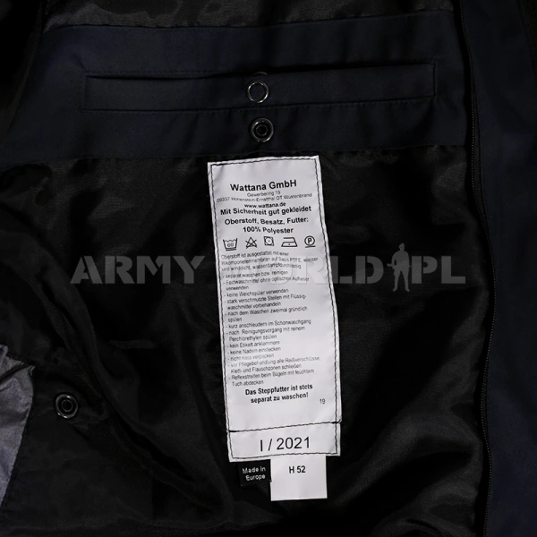 Kurtka Policyjna Holenderska Wattana z Podpinką Granatowo / Żółta Oryginał Demobil BDB