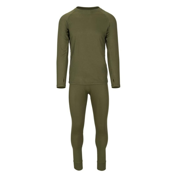 Thermoactive Underwear Level 1 III Gen. Helikon-Tex Set Shirt + Drawers Olive (KP-UN1-PO-02)