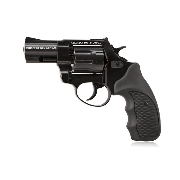 Rewolwer Hukowy Alarmowy ZORAKI R1-K6L BAS lufa 2,5" kal. .22 Long Blank Czarny