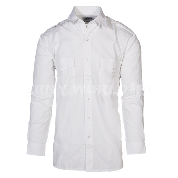 Koszula  Z Długim Rękawem Parks Biała Nowa II Gatunek (PA25017)