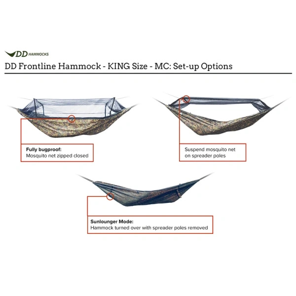Hamak Frontline KING Size DD Hammocks Multicam