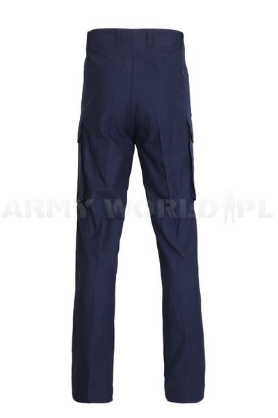 Military Trousers Flame-retendant German Cargo pants Bundeswehr Dark Blue Original Demobil 