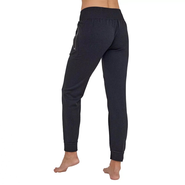 Spodnie Dresowe Damskie Fusion z Kieszeniami Brubeck Czarne (LE1404W)