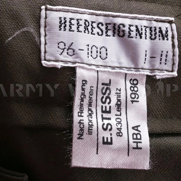 Military Austrian Warmed Trousers Original New