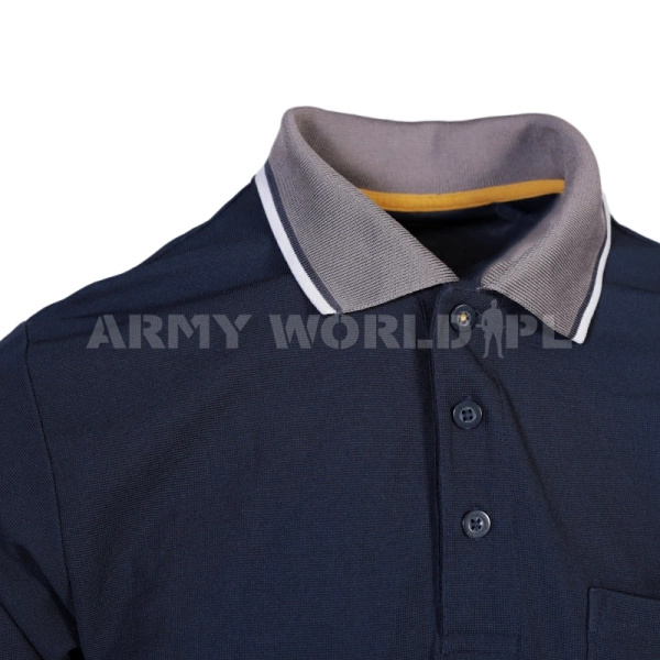  Koszulka Polo Wojskowa SNICKERS z Krótkim Rękawem 2724 Granatowa Oryginał Demobil BDB