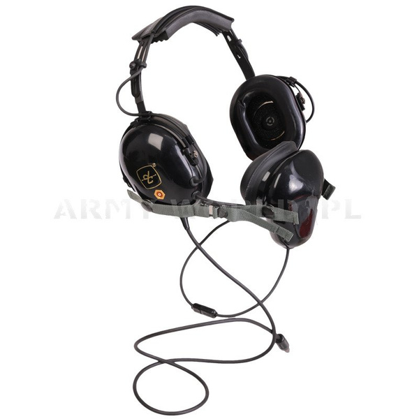 Ochronniki Słuchu / Słuchawki Lotnicze Wojskowe David Clark Czarne Oryginał Demobil BDB