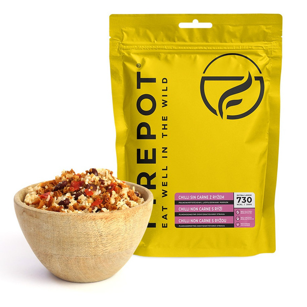 Danie Liofilizowane Chilli non Carne z Ryżem 200g FIREPOT 