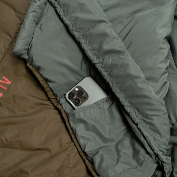 Śpiwór Typu Mumia Alpinus Survival 1300 Zielony