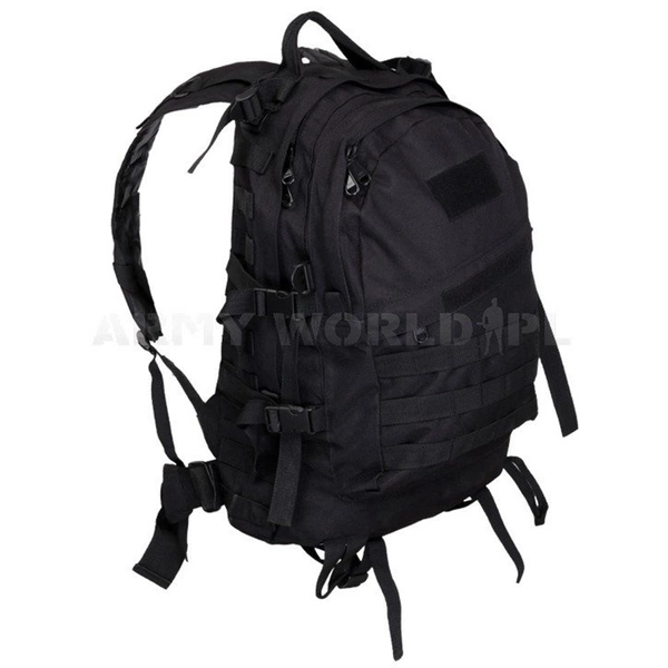 Tactical Military backpack ARMY 35L2-compartments ArmyWorld Black - New