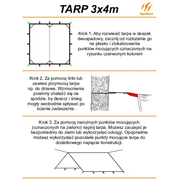 Termo Tarp 3x4 m Poland TigerWood Green