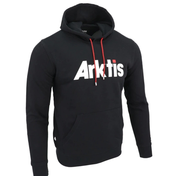 Bluza Z Kapturem D010 Original Logo Hoodie Arktis Czarna