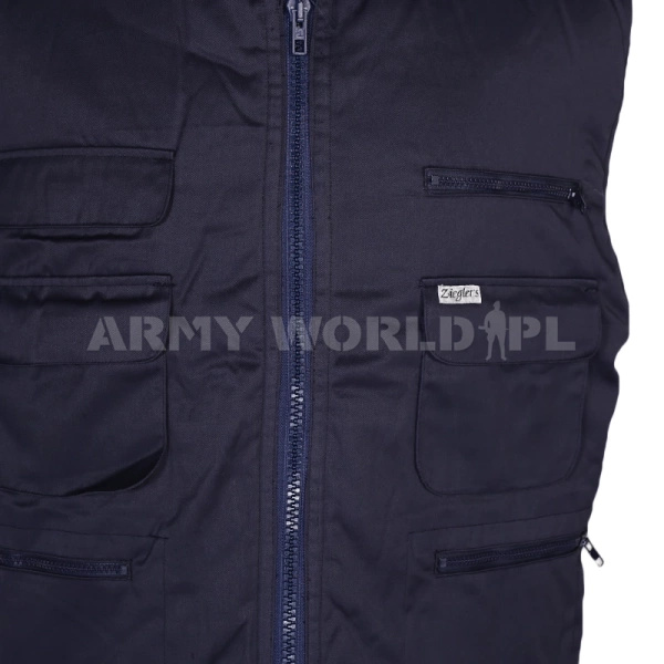 Bezrękawnik Vest Ziegler's Z Kieszeniami Granatowy Powystawowy