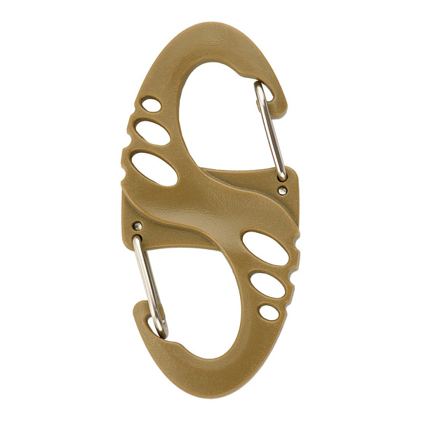 Karabinek Dwustronny Plastikowy Typu S-Hook M-Tac Coyote (MTC-SHKCRBNR-COY)