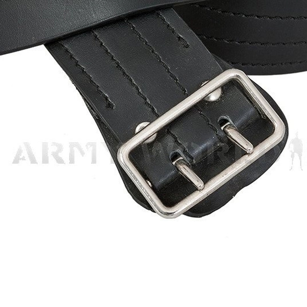 Dutch Military Leather Belt With Sam Browne Belt Black Genuine Military Surplus New