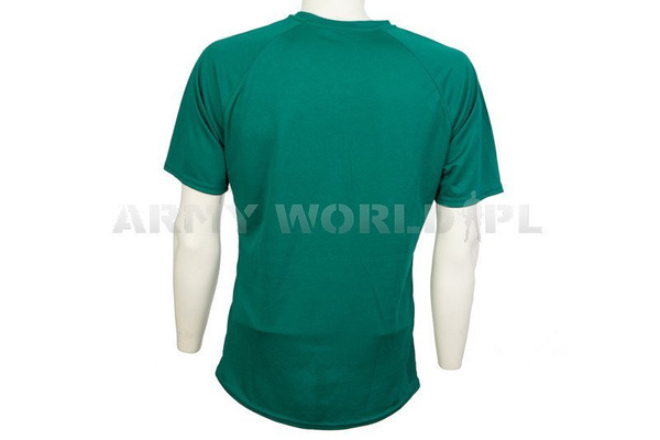 T-shirt Termoaktywny Coolmax Z Naszywką CTCRM  Zielony Demobil DB