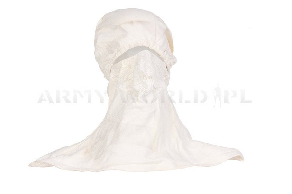 German Military Balaclava Flame Retardant White Original Used 