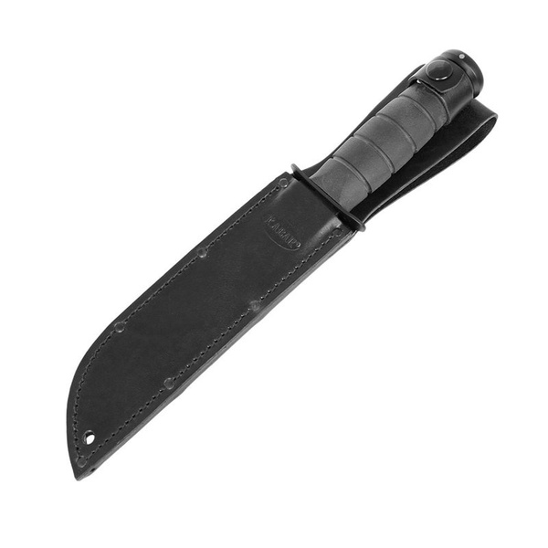 Nóż Black + Pochwa Skórzana Ka-Bar (1211)