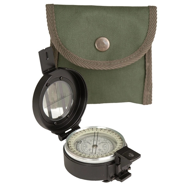 Busola British Metal Lensatic Compass Mil-tec Olive (15791000)