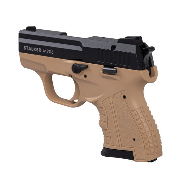 Pistolet Hukowy Alarmowy Stalker M906 FDE Brązowy