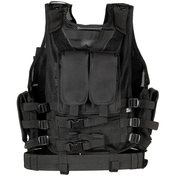 USMC Tactical Vest With Holster And Belt MFH Black