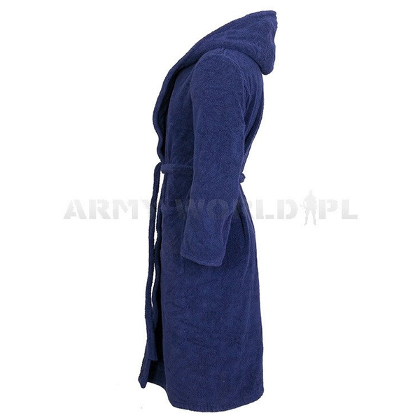 Military Bathrobe Bundeswehr Navy Blue Genuine Surplus New