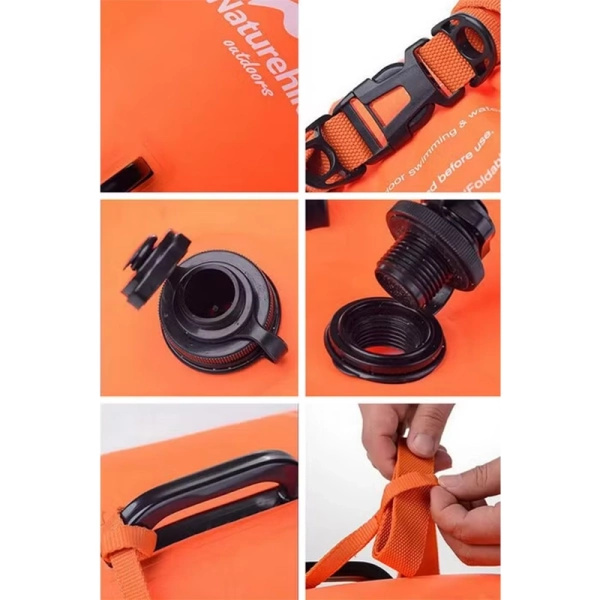 Worek Przeprawowy Wodoodporny 28L Naturehike Orange (NH17S001)