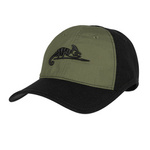 Baseball Cap Logo Ripstop Helikon-Tex Black / Olive Green (CZ-LGC-PR-0102B)