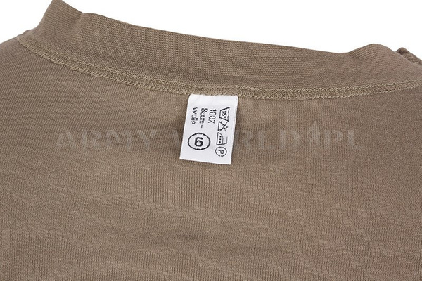 T-shirt Wojskowy Austriacki TEKSKON / FECSA Gładki Olive Oryginał Demobil II Gatunek