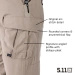 Spodnie Taktyczne Bójówki Damskie Stryke Pants 5.11 Khaki (64386ABR-055)