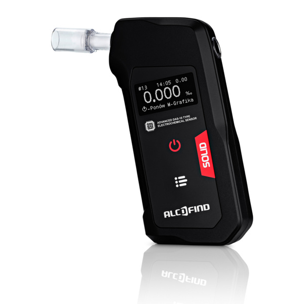 Alkomat Elektrochemiczny AlcoFind Solid Czarny