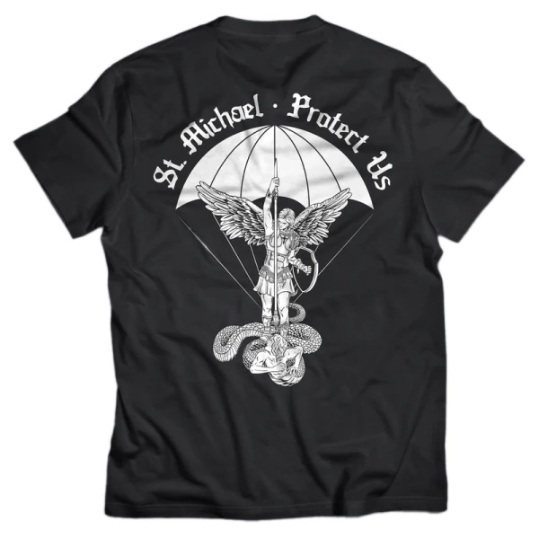 T-Shirt St. Michael Brothers In Arms Czarny