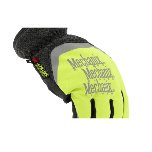 Rękawice Zimowe Mechanix Wear ColdWork Hi-Viz FastFit E5-360CR Czarne /Zielone (CWKSFF-X91)