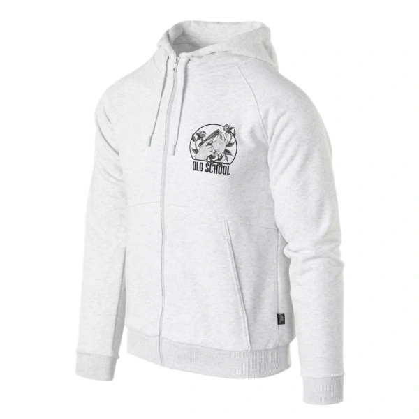 Bluza Z Kapturem Old School Hoodie Helikon-Tex Light Grey Melange (BL-ODS-CB-2G)