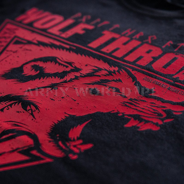 T-shirt Damski Wolf Throat III Doberman's Aggressive Czarny
