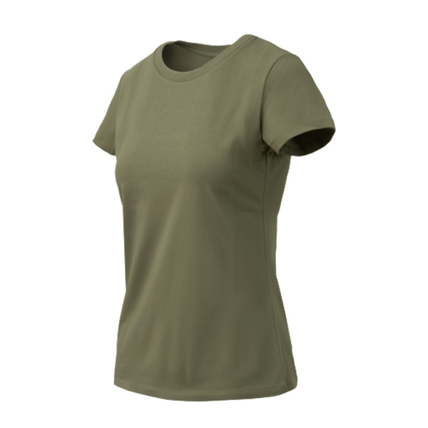 Women's T-shirt Organic Cotton Slim Helikon-Tex Olive Green (TS-TSW-OS-02)