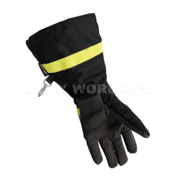 Rękawice Wojskowe Strażackie Lion BW Seiz Czarne Oryginał Demobil BDB