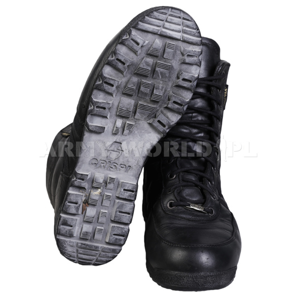 Buty Wojskowe CRISPI Skórzane Czarne Oryginał Demobil BDB