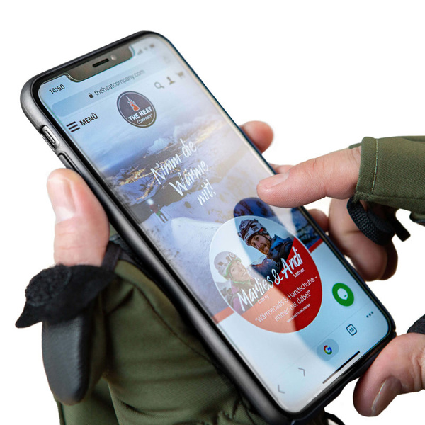 Rękawice Taktyczne HEAT 2 Softshell The Heat Company Tarmac - Brązowe