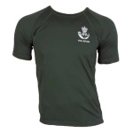 T-shirt Termoaktywny Coolmax Z Naszywką The Rifles Ciemnozielony Oryginał Demobil DB