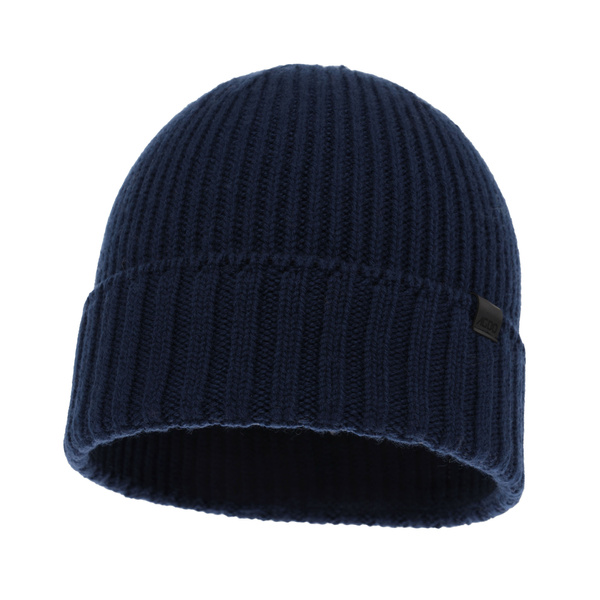 Czapka Zimowa Wełniana Merino Bruner Agbo Granatowa
