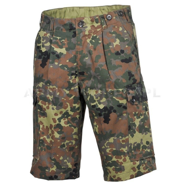 Bermudy Wojskowe Bundeswehr Leo Kohler Flecktarn Oryginał Demobil BDB