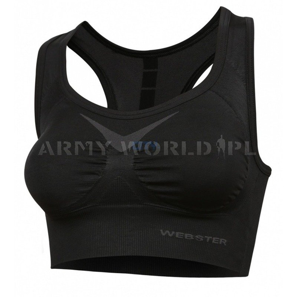 Top Sportowy Crop Top WEBSTER Brubeck Czarny (CR10100)