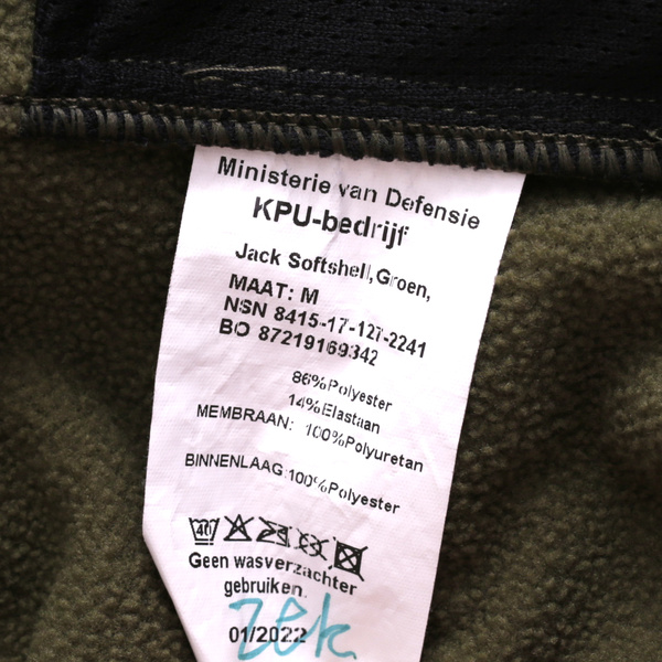 Dutch Military Softshell KPU Coyote Original Used