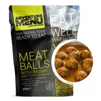 klopsiki z ryżem basmati i sosem pomidorowym