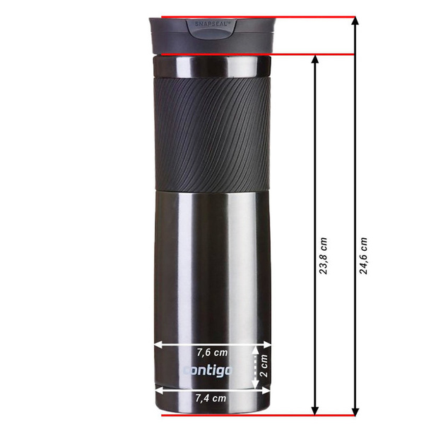 Kubek Termiczny Byron 720 ml Contigo Gunmetal (2095635)