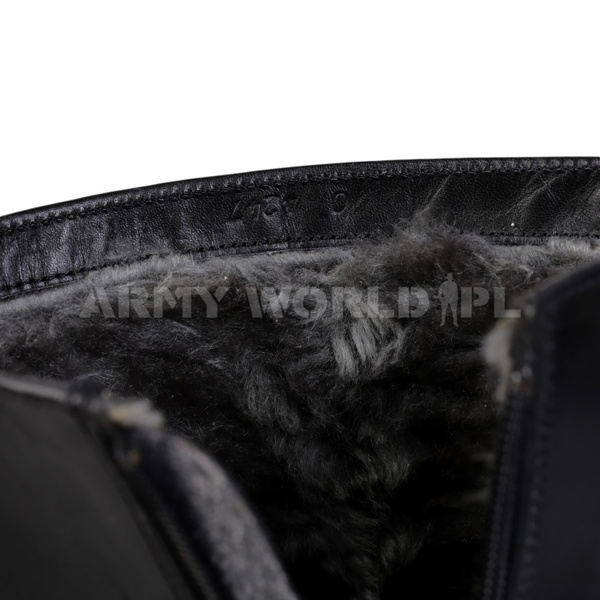 Insulated Derby Boots with Zipper Black Surplus