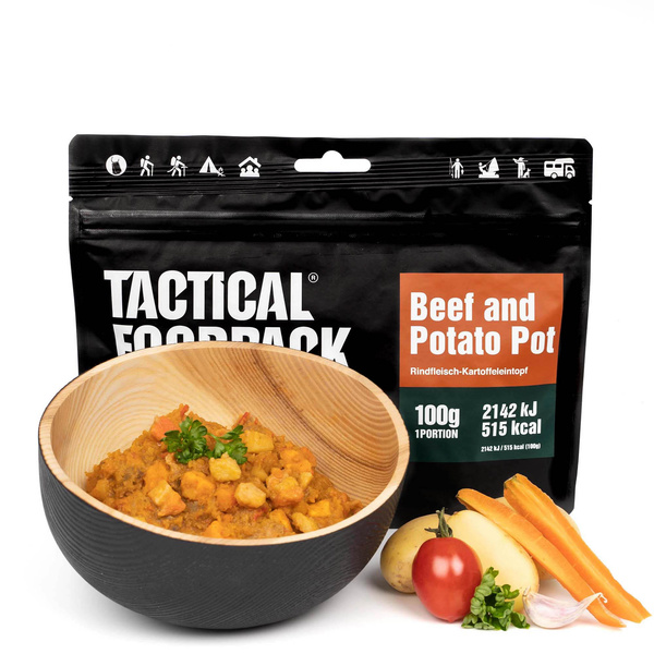 Liofilizowany Gulasz z Wołowiną i Ziemniakami 100g Tactical Foodpack