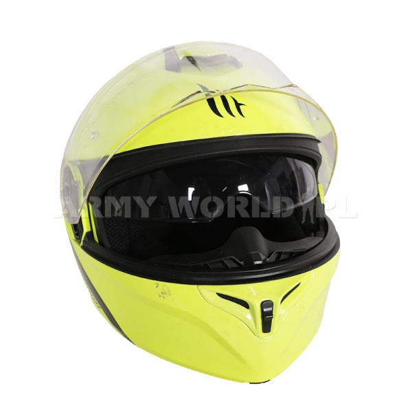 Kask Motocyklowy MT Helments Storm Neonowy Oryginał Demobil BDB